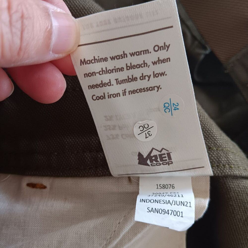 REI Co-op Women 8 Canvas Double Knee Workwear Utility Overalls Straight Leg - Picture 9 of 9